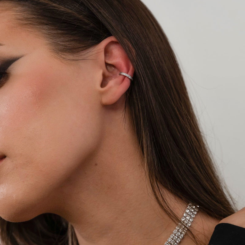 Ear Cuff No Piercing / 925 Sterling Silver Cartilage Earring / -  Israel