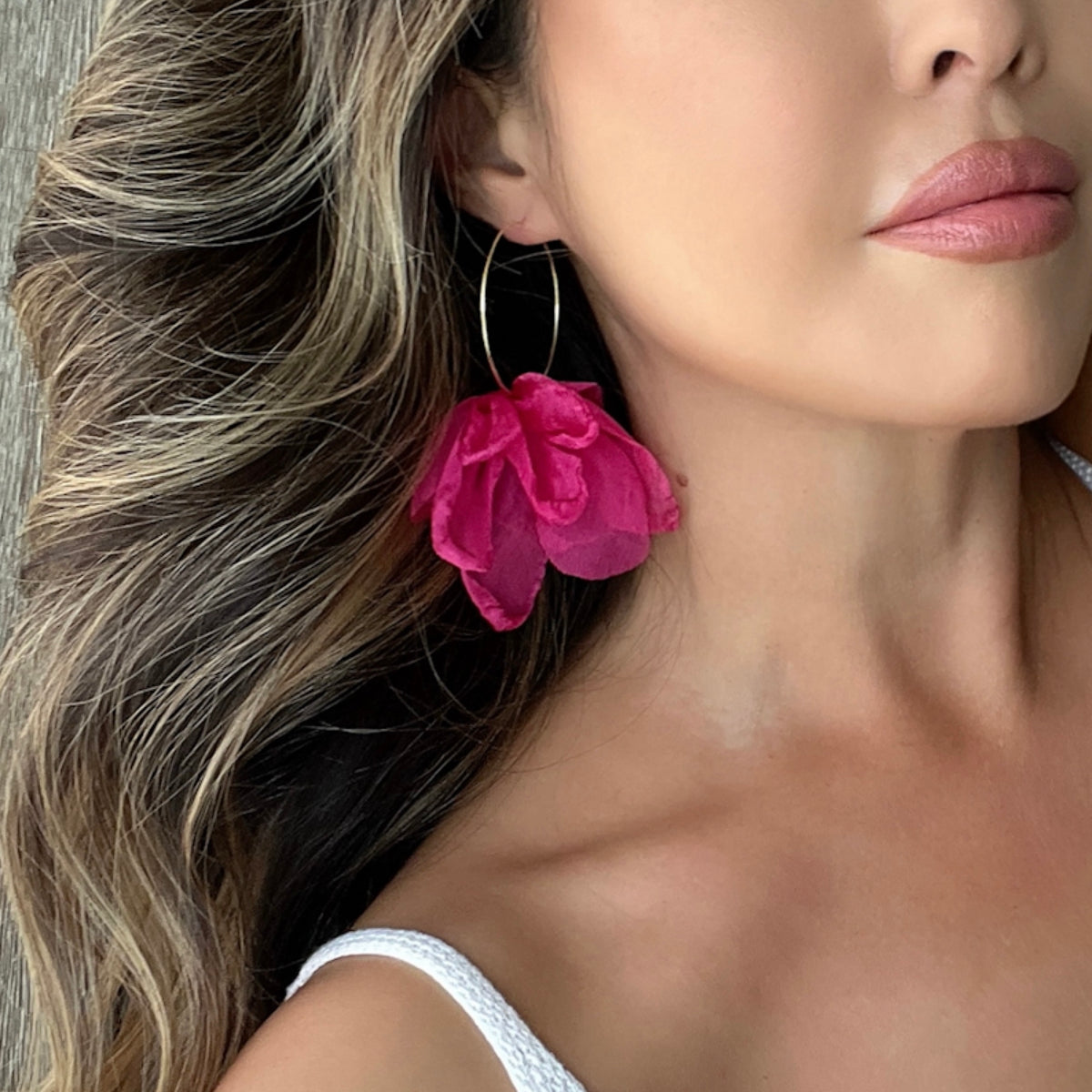 Sweet Romance Chiffon Earrings