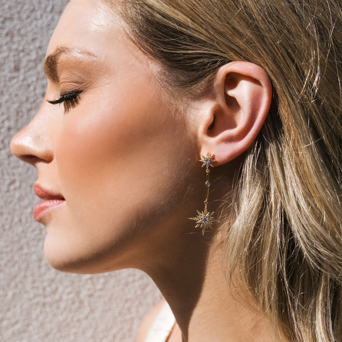 North Star Drop Earrings