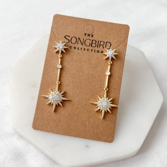 North Star Drop Earrings