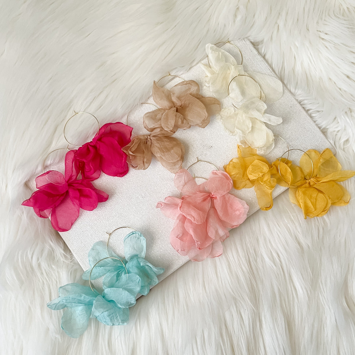 Sweet Romance Chiffon Earrings