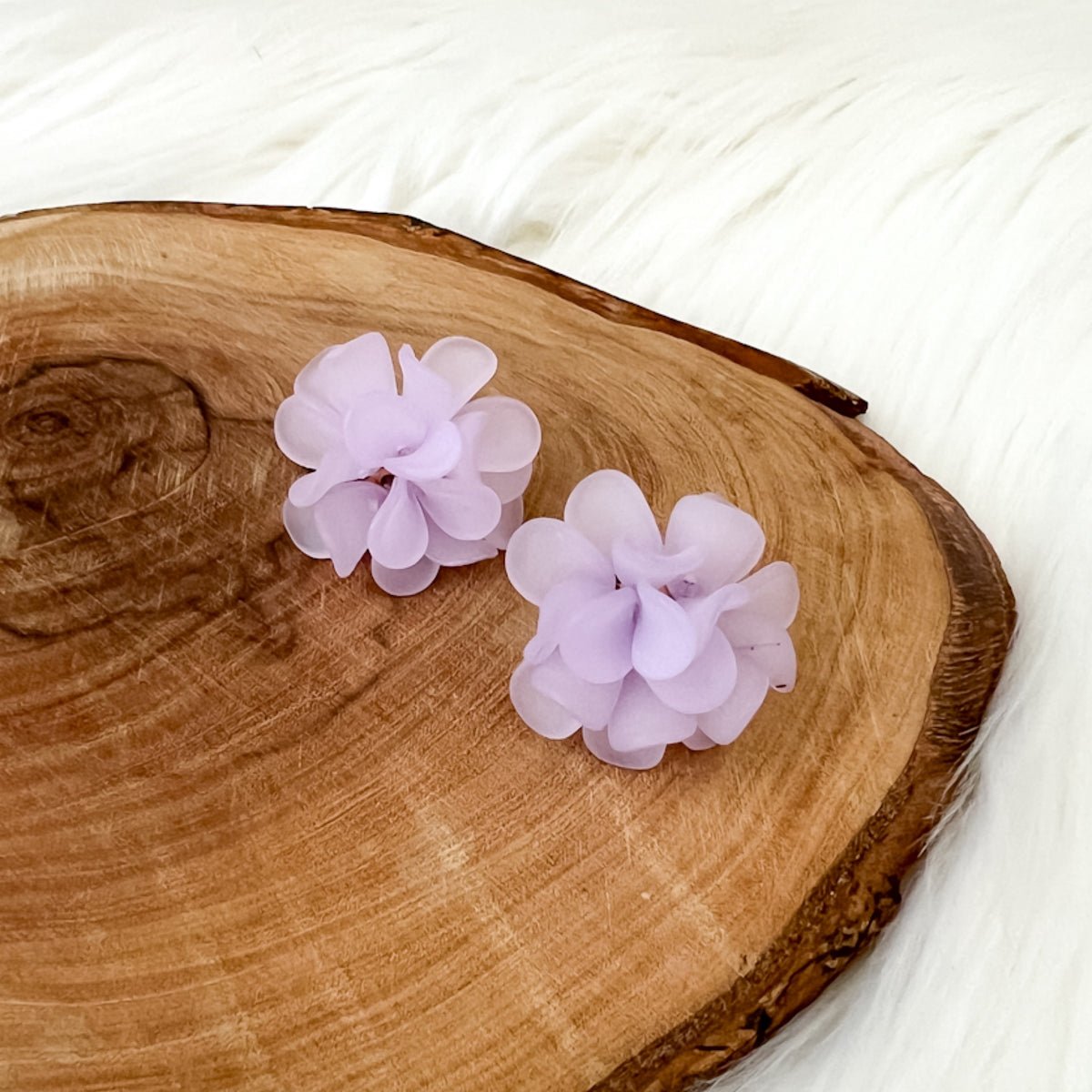 Zinnia Flower Earrings