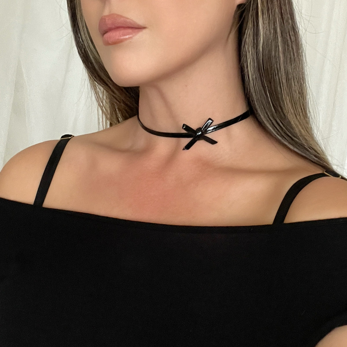 Midnight X Ribbon Choker