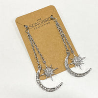 Sun & Moon Ear Jacket Earrings