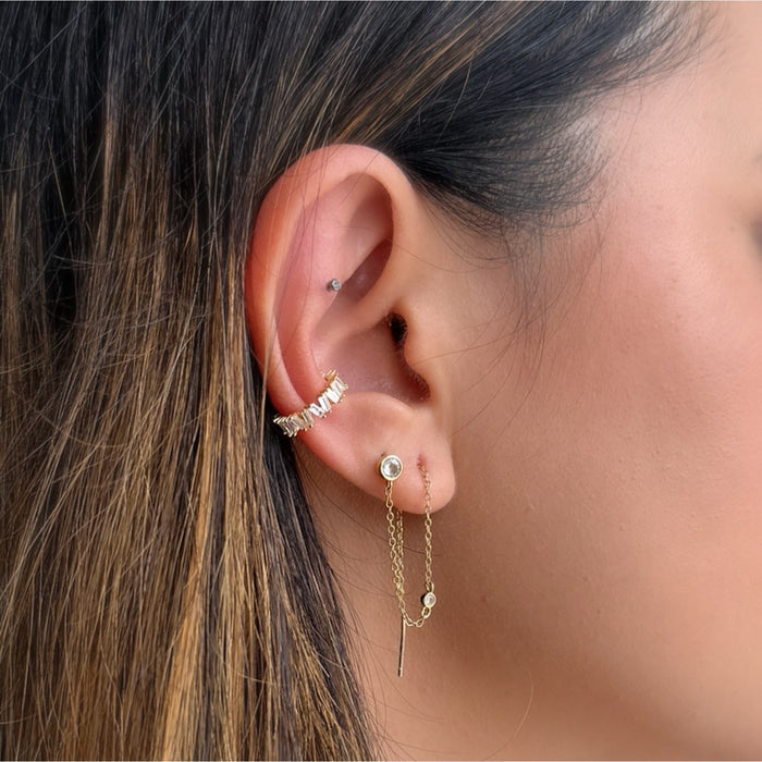 Ari Chain Link Threader Earring