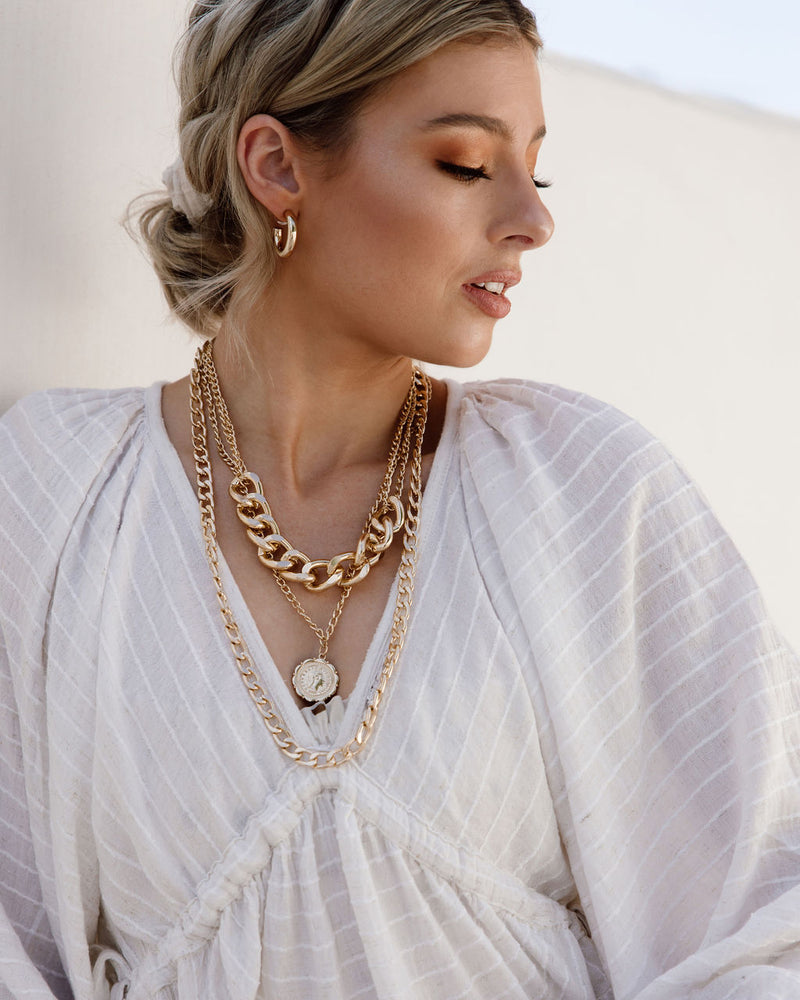 Letizia Layered Chain Necklace  Layered necklace set, Necklace