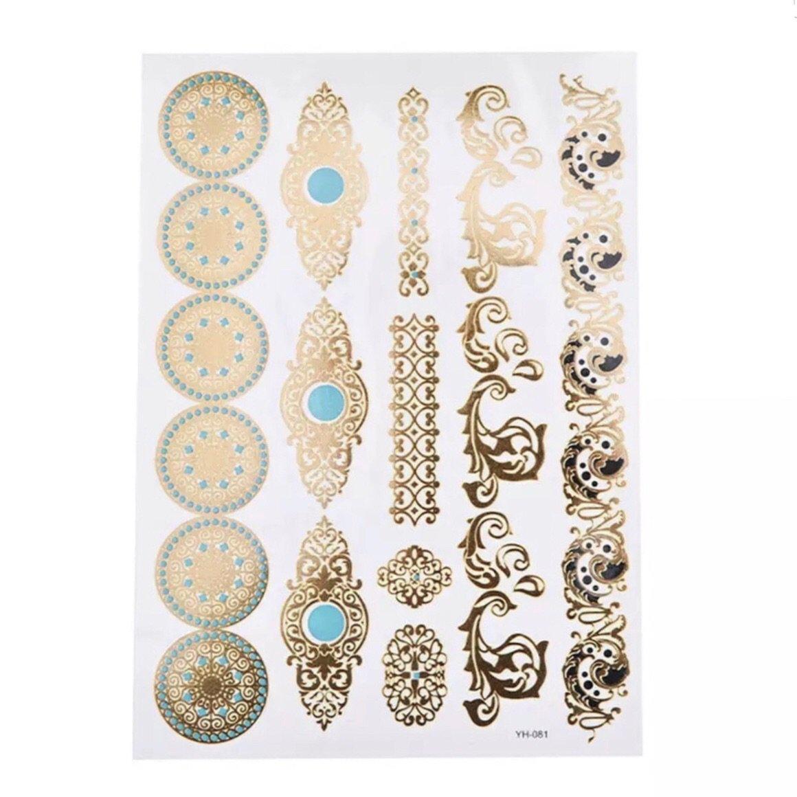 Metallic Gold Temporary Tattoo - Best Price in Singapore - Feb 2024 |  Lazada.sg