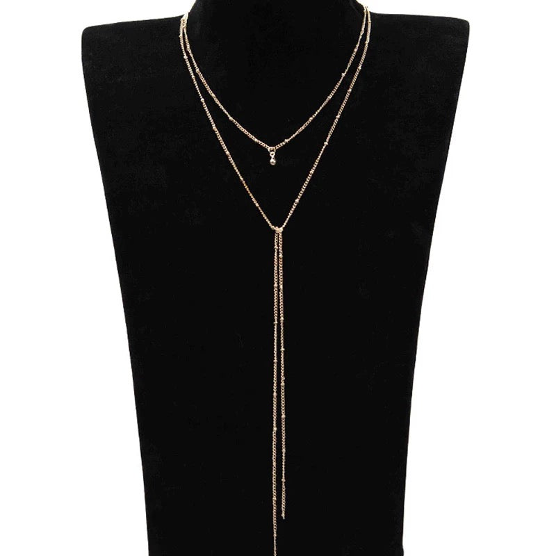 Amelia Chain Necklace in Silver