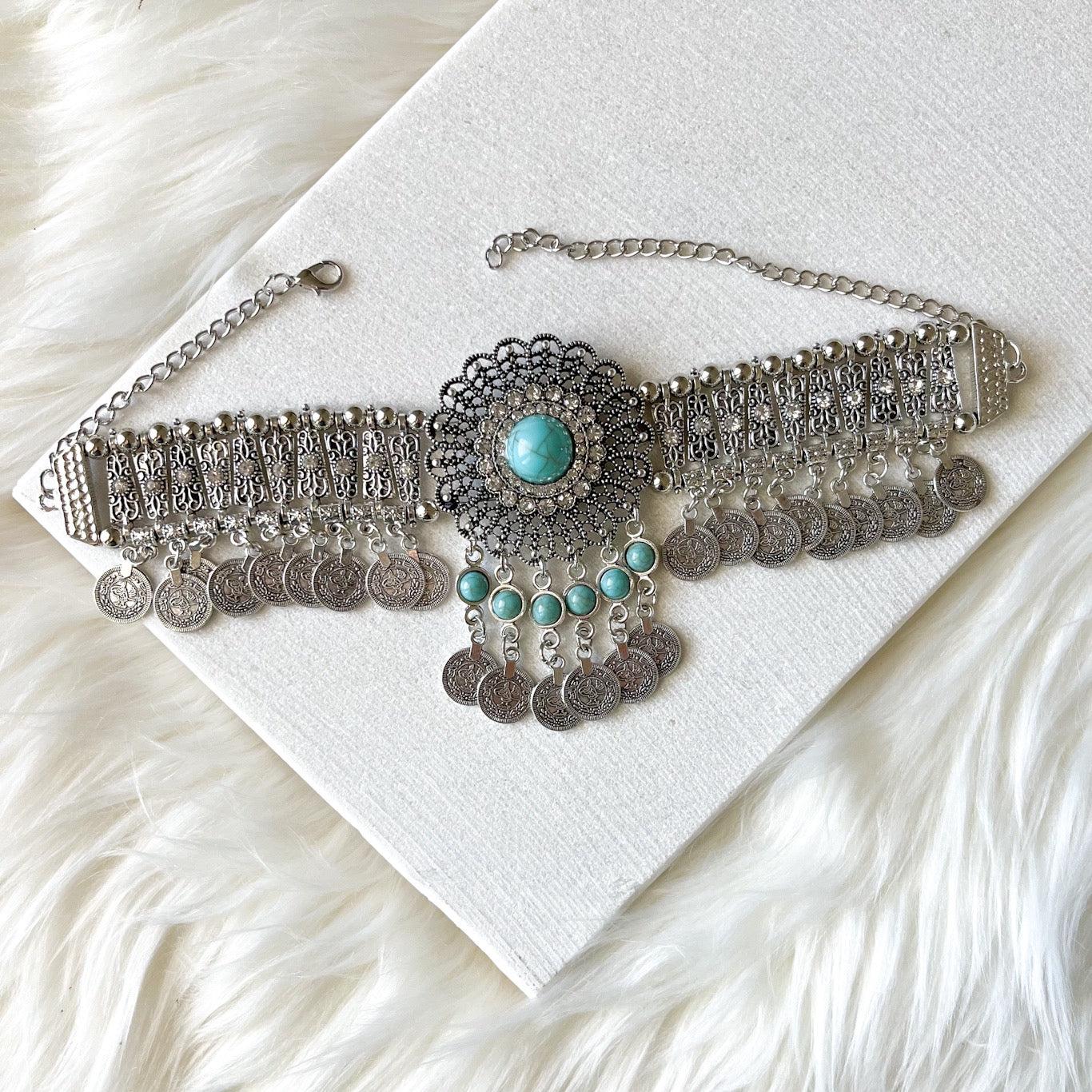 Bohemian choker store necklace