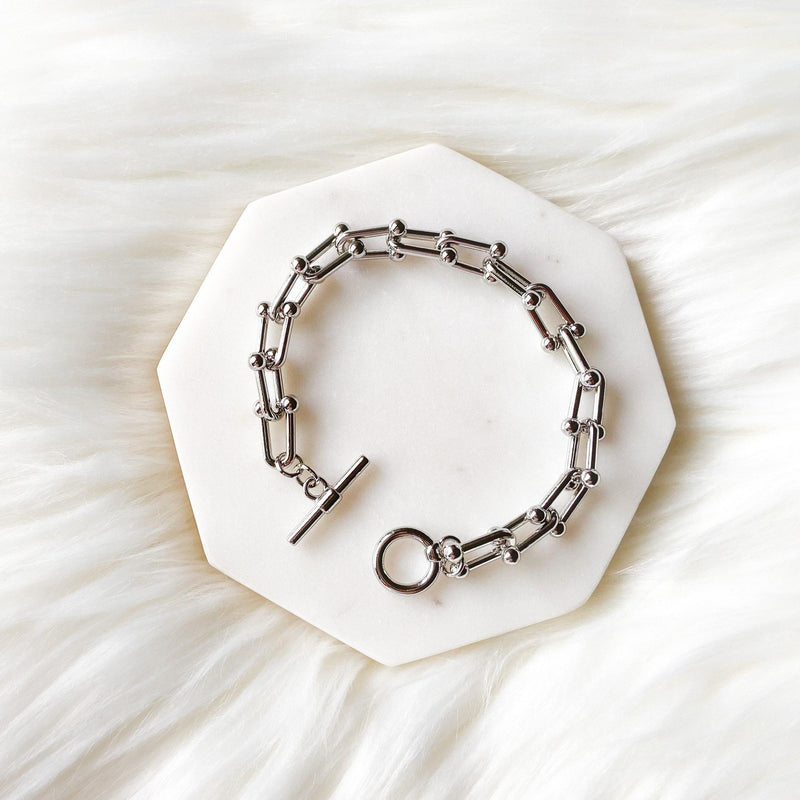 Ambush Padlock-fastening Chain-link Bracelet In Silver | ModeSens
